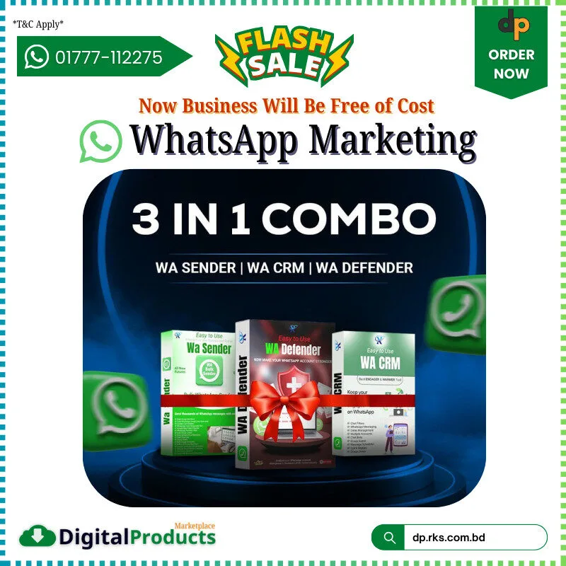 Whatsapp Marketing 3in1 Combo Package