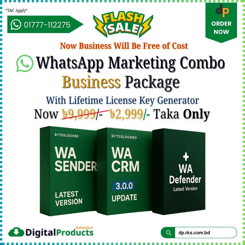 Whatsapp Marketing Business Combo Package